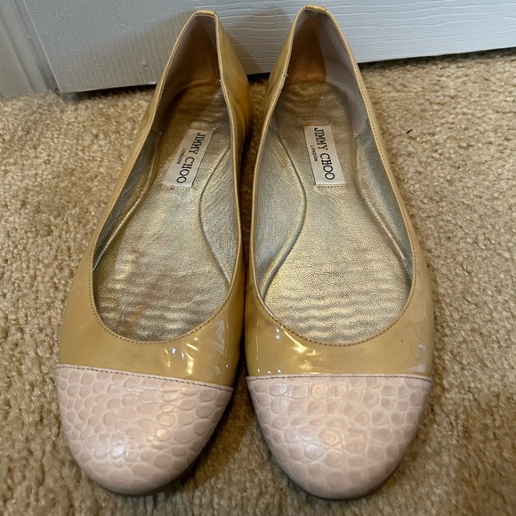 Jimmy Choo London flats - made in Italy - size EU40 - tan - Picture 1 of 10